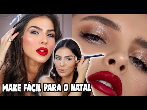 MAQUIAGEM MUITO FÁCIL PARA O NATAL | PARA VOCÊ ARRASAR !!
