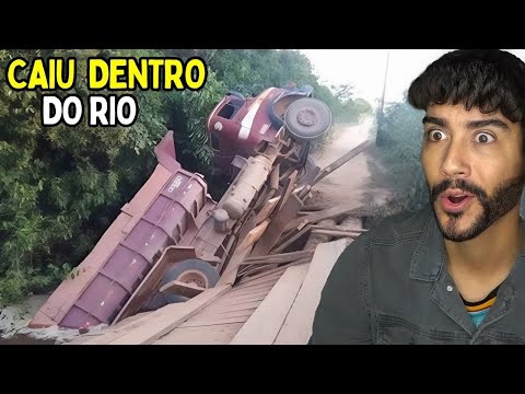 ELE JOGOU O CAMINHÃO DENTRO DO RIO 🤣 OS MELHORES MEMES E VÍDEOS ENGRAÇADOS