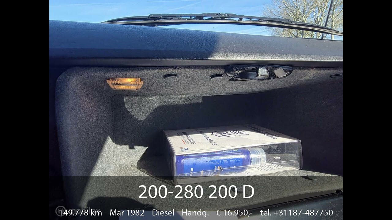 Vista previa del video del Mercedes-Benz 200 D (1982)