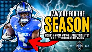 AND SO IT BEGINS: Detroit Lions Rookie WR Kendrick Law Has TORN ACL!