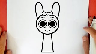 COMO DESENHAR A PINKI - INCREDIBOX SPRUNKI