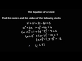 Exploring the Equation of a Circle