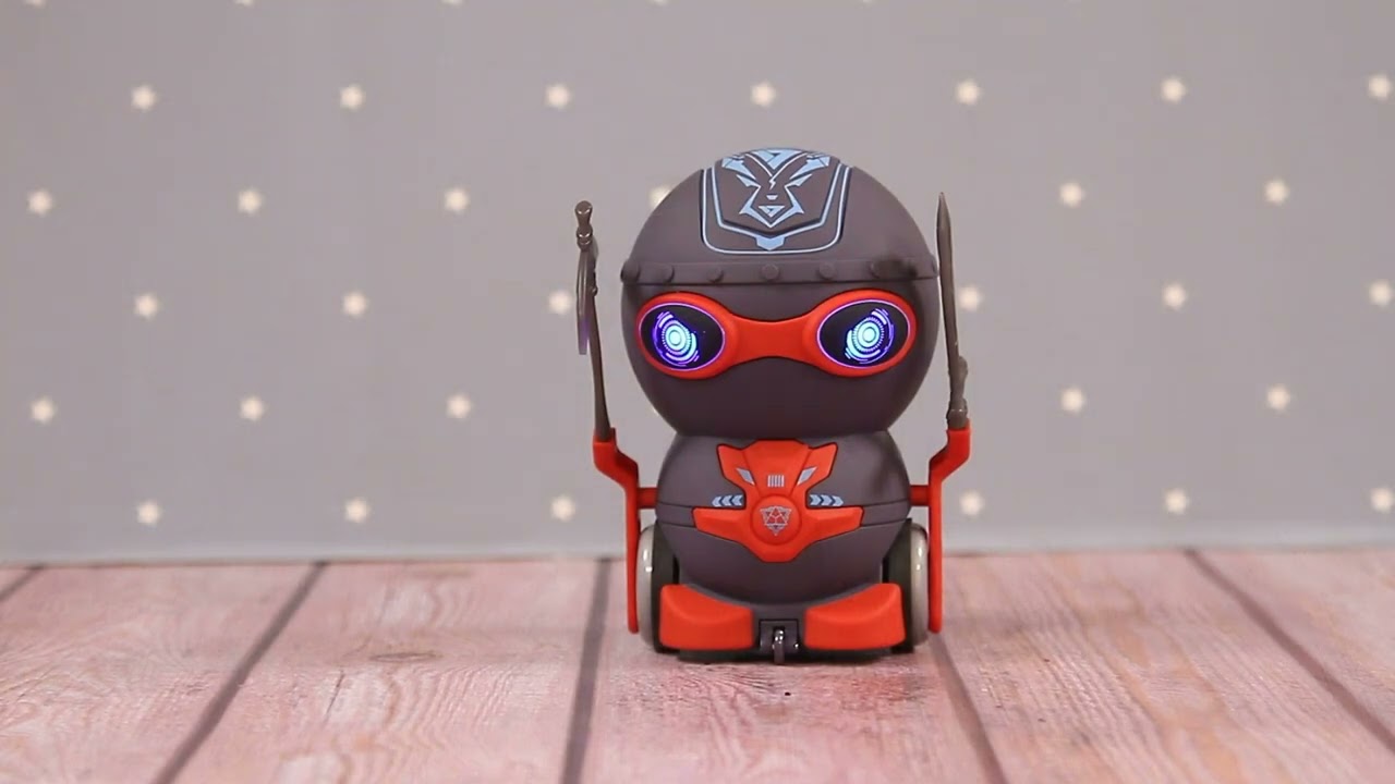 Робот VIKI BOT Lanson Toys р/у световые звуковые эффекты с оружием акб - видео