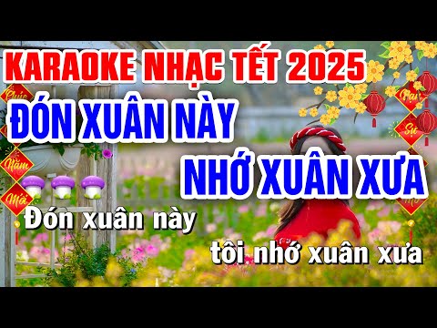 ĐÓN XUÂN NÀY NHỚ XUÂN XƯA Karaoke Nhạc Tết 2025 Tone Nam | Bến Tình Karaoke