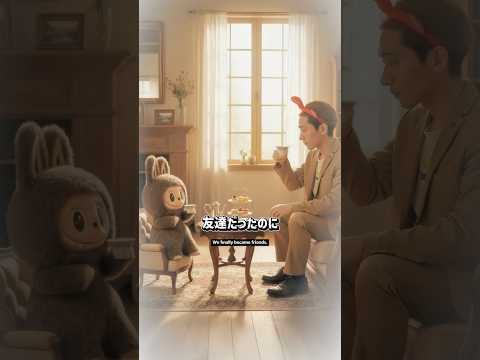 【感動】ラブブと30年越しのお茶会!?選ぶのは友情か転売か!? #クスッと動画 #shorts