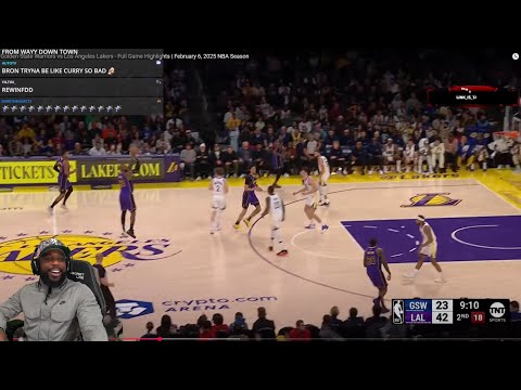 CashNasty Reacts To WARRIORS at LAKERS | FULL GAME HIGHLIGHTS | February 6, 2025