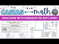 Solving Equations with Variables on Both Sides