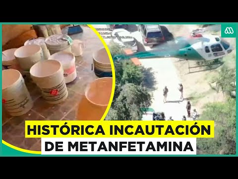 Histórica incautación de metanfetamina en Chile: Se decomisaron 844 kilos de la sustancia ilegal