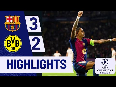 Barcelona vs Borussia Dortmund 3-2 - All Goals  | Champions League 2024/25