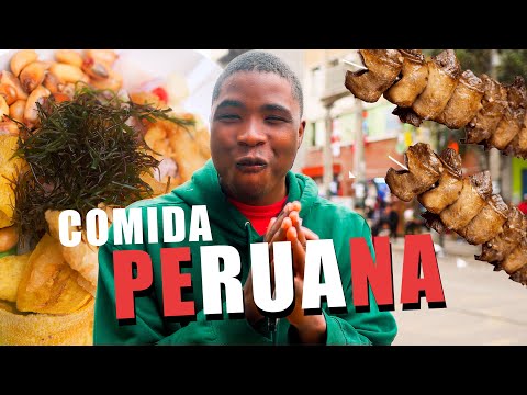 Probando Comida Callejera Peruana 🇵🇪🔥