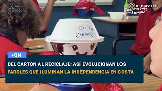 Del cartón al reciclaje: así evolucionan los faroles que iluminan la independencia en Costa Rica