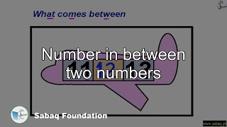 Number in between two numbers