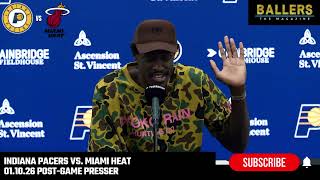 Pascal Siakam: Indiana Pacers Postgame Presser | vs. Miami Heat | NBA | 01.10.26