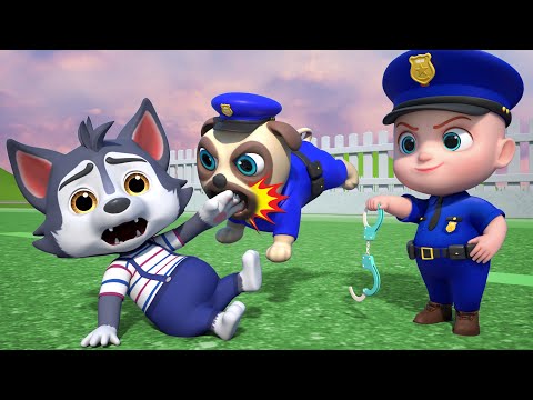 Super Police Dog Song | Police Cartoon | Leo Nursery Rhymes & Kids Songs