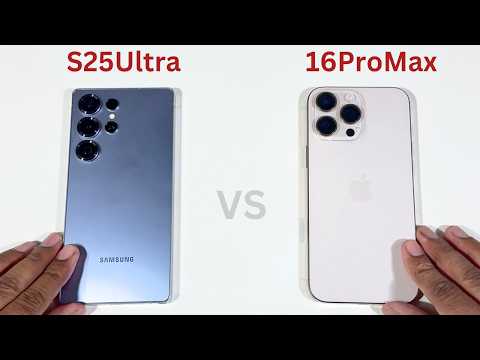 Samsung Galaxy S25 Ultra vs iPhone 16 Pro Max Speed Test and Camera Comparison