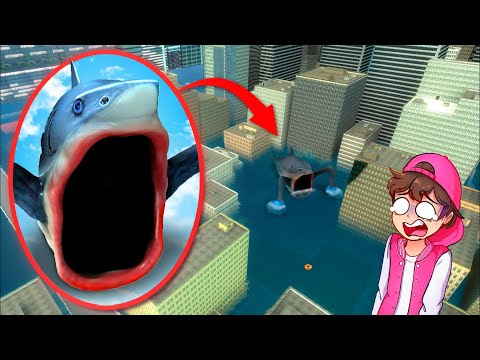 Un DRON capta a TRALALERO TRALALA SEA EATER en la CIUDAD INUNDADA