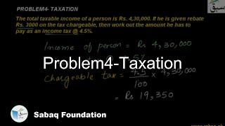 Problem4-Taxation