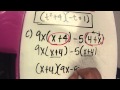 Factoring Common Binomial Factors in Algebra