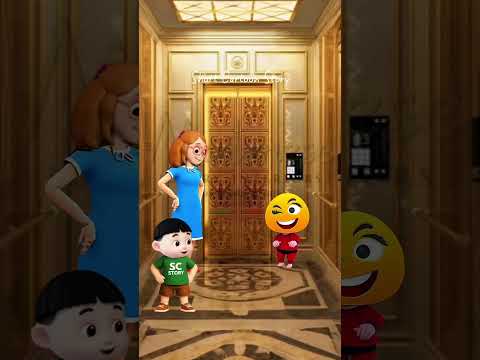 Told not to play with elevator buttons!#cartoon #comedy #funny #shorts
