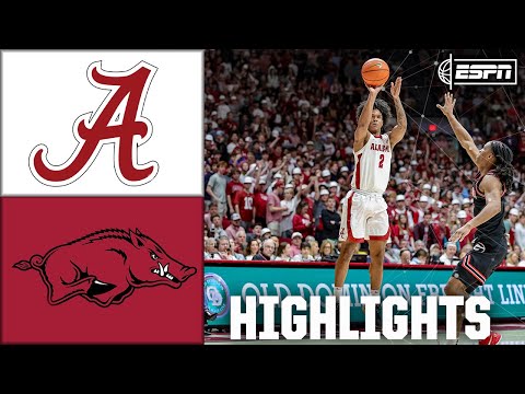 Alabama Crimson Tide vs. Arkansas Razorbacks | Full Game Highlights | ESPN College Basketball