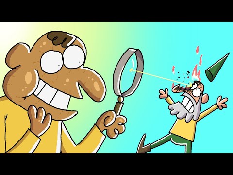 Magnifying Glass Experiment Gone Wrong | Animated Memes | Hilarious Animated Compilations