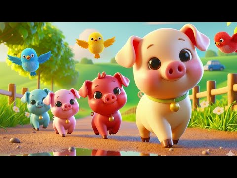 Bốn Chú Heo Dễ Thương 🐷🐭🐹🐰 Nhạc Thiếu Nhi Hoạt Hình Sôi Động 🐥🐤🐣 Con Heo Đất