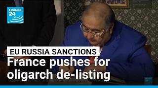 YouTube video thumbnail: France Stalls EU Russia Sanctions Renewal Over Oligarch de-Listing