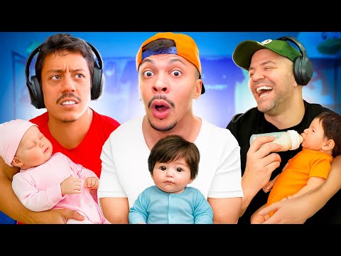 VIRAMOS PAPAIS DE BEBÊS REBORN!! 🥰 (ft. Victor Sarro & Renato Albani)