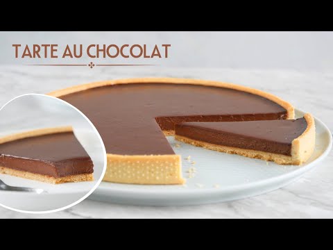 La  Meilleure TARTE au CHOCOLAT avec  PÂTE SABLÉE - Recette Facile et Ultra Fondante