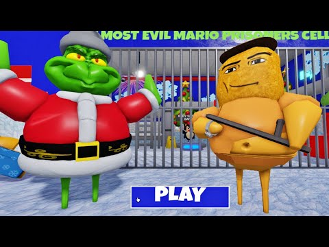 GRINCH BARRY VS BARRY'S PRISON RUN! SCARY OBBY #roblox #obby