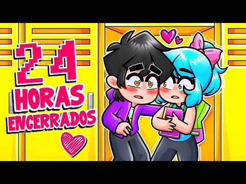 24 HORAS ENCERRADOS en los CASILLEROS CON MI NOVIA en MINECRAFT! 😳😨 AYUDA 😭 SRJUANCHO MINECRAFT