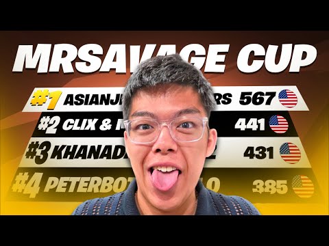 WINNING THE MRSAVAGE ICON SKIN CUP!