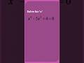 Solving Quadratic Equations and Factorization