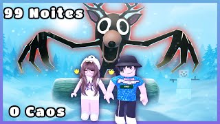 O CAOS NO GELO Roblox 99 Noites na Floresta