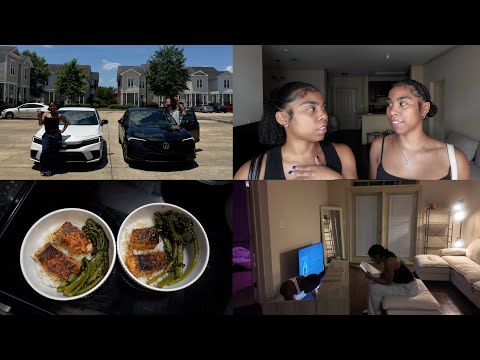 vlog: washing our new cars, decorating our appt, cooking, top golf, nail appt etc.