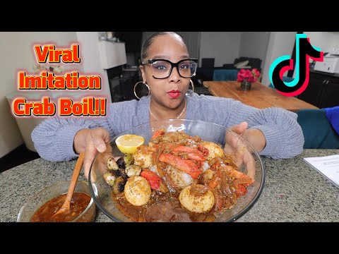 TIKTOK VIRAL IMITATION CRAB BOIL TASTE & HONEST REVIEW