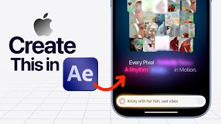 Create Apple's UI Text Animation In After Effects | Simple and Easy | After Effects Tutorial.