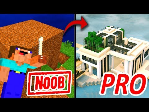 Khi NOOB Xây Nhà Hiện Đại Trong Minecraft