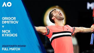Grigor Dimitrov v Nick Kyrgios Full Match | Australian Open 2018 Fourth Round