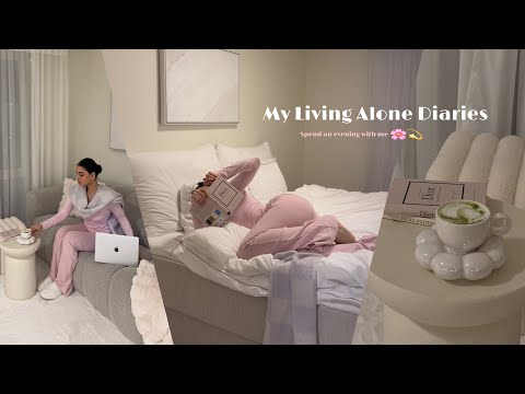 My Living Alone Diaries | Spend an evening with me 🌸🤍✨