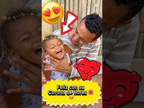 Feliz con su corona de flores 🌺 ❤️😍 #viral #youtubeshorts #shortvideo #comedy #love