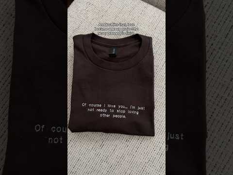 PT 91 of me embroidering the dumb sh*t men say to my friends on tshirts for them #embroidery