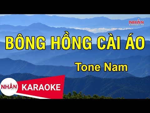 Bông Hồng Cài Áo (Karaoke Beat) – Tone Nam | Nhan KTV