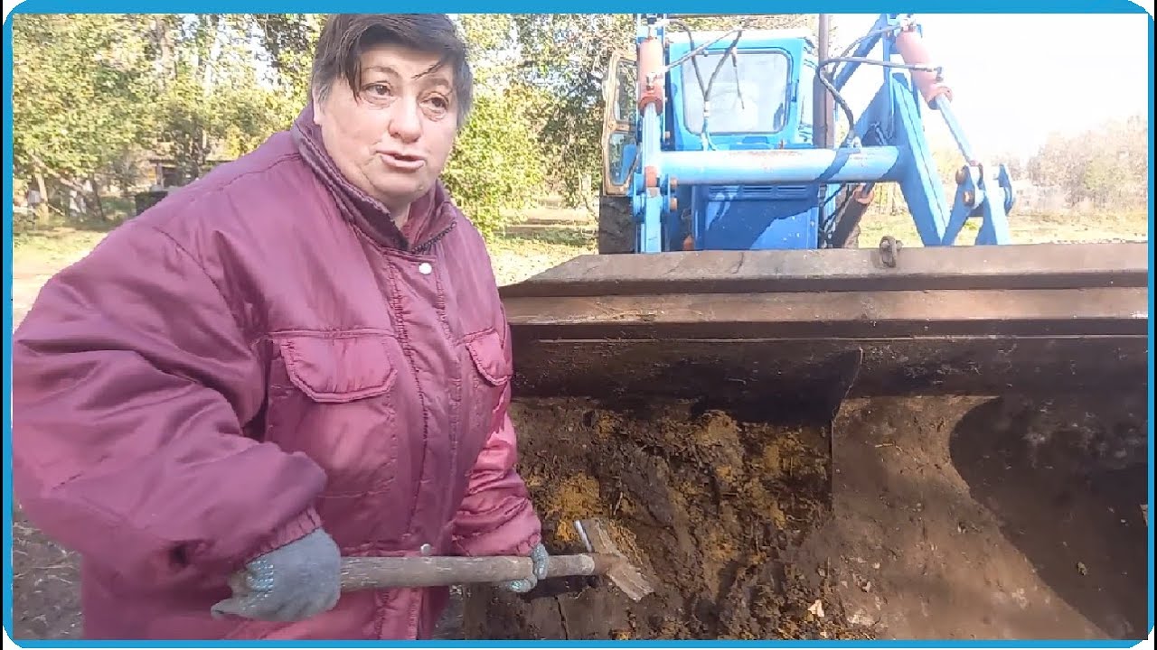 Заставил тёщу чистить навоз, жизнь в деревне