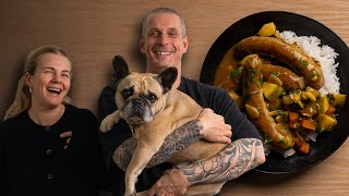 How I Make Curried Sausages (with Apple)