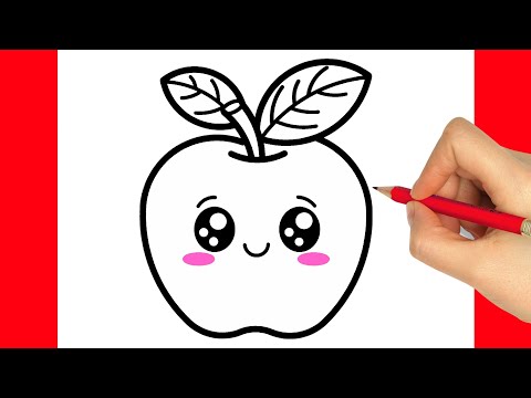 CÓMO DIBUJAR UNA MANZANA