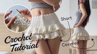 Crochet Layered Ruffle Skirt - Made-to-Measure Tutorial