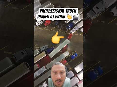 PRECISION PARKING AT THE TRUCK STOP 🙌 #Viral #trending #youtubeshorts #trucks #CryptoTruckerMike