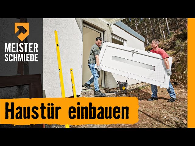 Haustür einbauen