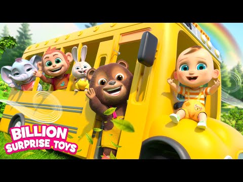 Wheels on the Bus with Baby Animals | Sing Along Educational Songs for Children